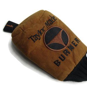 TaylorMade Burner Driver Brown Black 1 Tag Wood Headcover Golf Club Cover